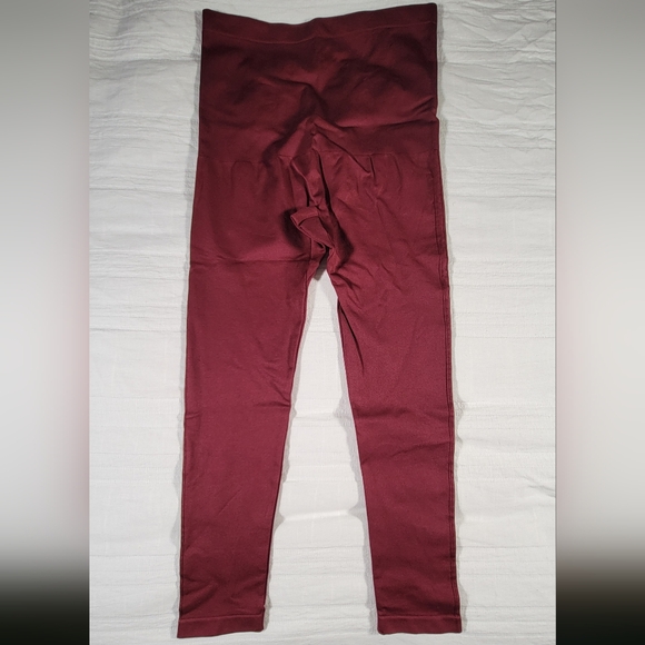 Shapermint Empetua 42075 high waist leggings burgundy shapewear plus size 2xl l - Picture 6 of 6
